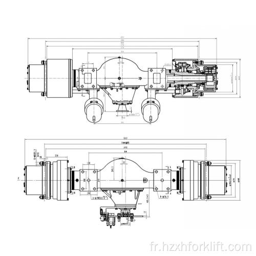 ESSIEU MOTEUR 16 TONNES POUR CHARIOT ELEVATEUR